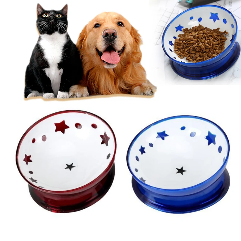 Pet Dog Bowl Non slip wear resistant Crystal Art AS Resins safe non