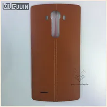 1pcs New 100% Original For LG G4 All Versions Genuine Leather Battery Cover Back Lid Housing Door with NFC