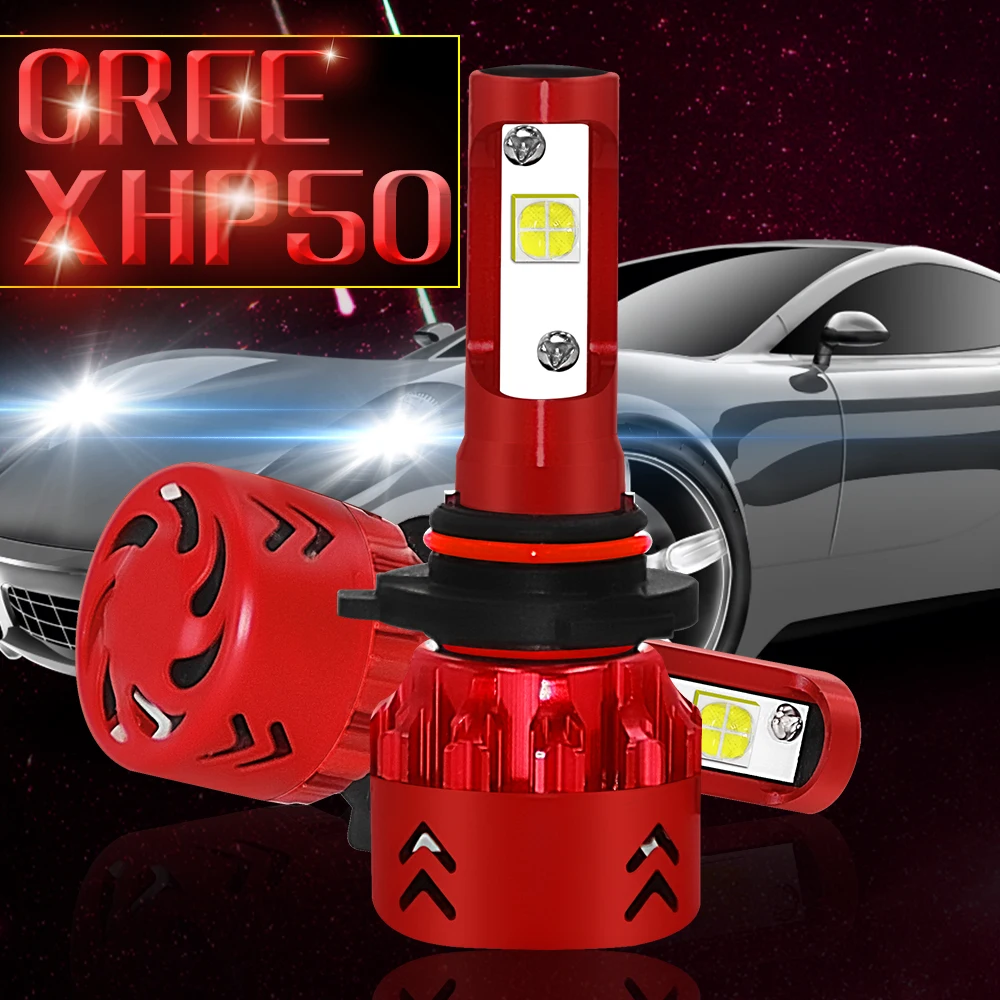 

EURS(TM) 2pcs bus headlight led H1 H4 H7 XHP50 9600lm motorcycle led headlight auto led fog lamp