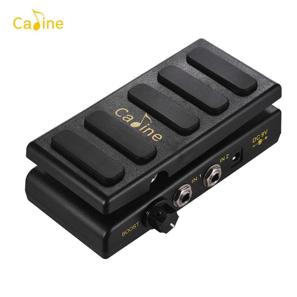 

Caline CP-31P Guitar Volume Pedal Dual Channels Guitar Effect Pedal with Boost Function True Bypass Full Metal Shell