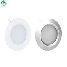 allez océan sous cabinet lumières veilleuse 12v round d'aluminium de lampes d'éclairage du placard - cabinet dirigé par