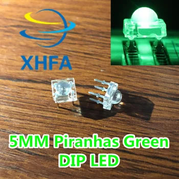 

500 pcs LED 5MM Piranha Green Super Flux Leds 4 pin Round Dome Wide Angle Super Bright Light Lamp For Car Light HOT SALE