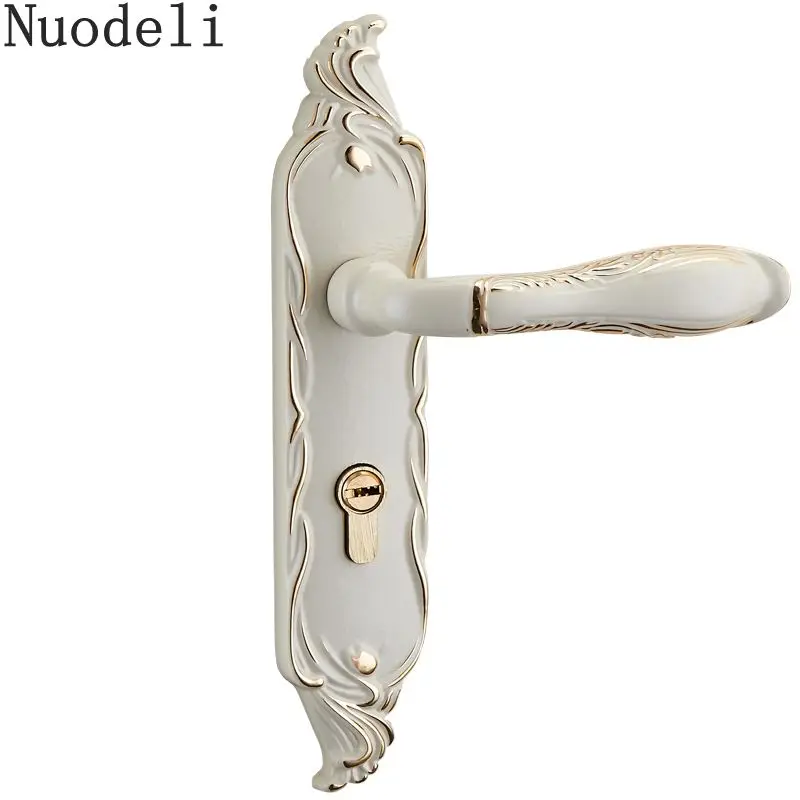 

Nuodeli Bedroom Door Lock Indoor Set with European Style Handle