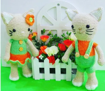 

crochet toys amigurumi doll cat lover model number SQ322012