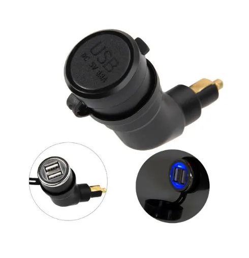 for G310GS G310R G310 Double USB Port Adapter w/ Digital Display F 650/700/800 GS | R 1200 GS/RT