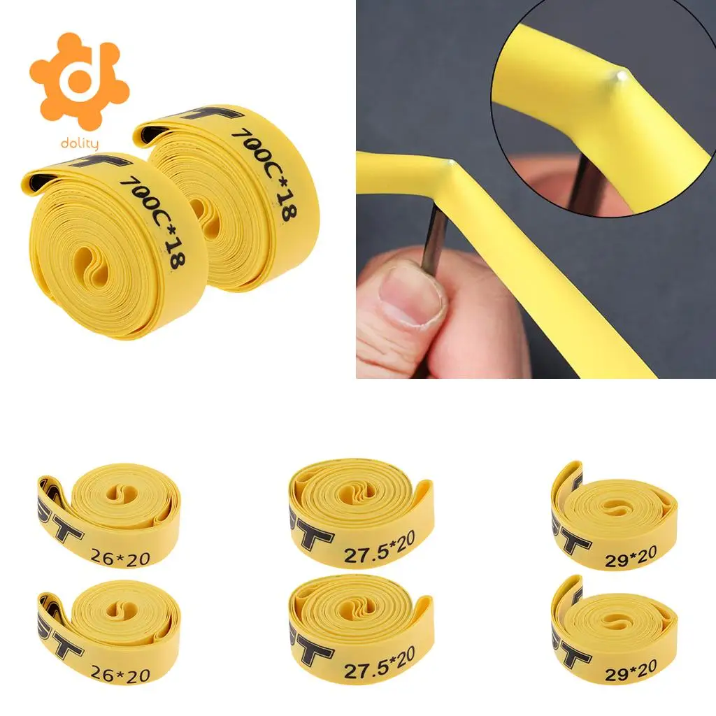 2pcs Bicycle Inner Tubes Explosion-proof Lining Tire Pad for 700C 26//27.5//29Inch