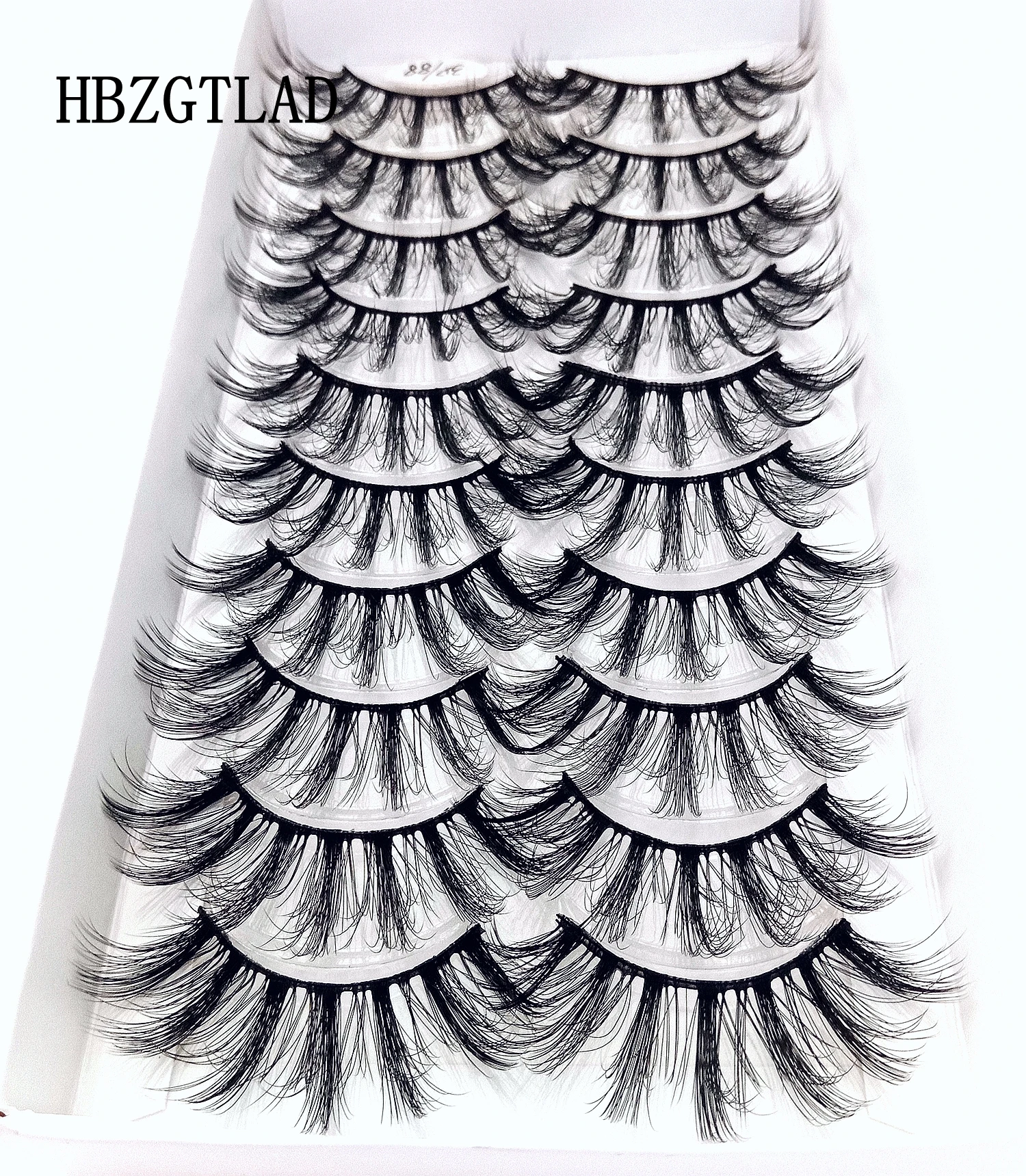 HBZGTLAD 10 pairs natural false eyelashes fake lashes long makeup 3d mink eyelash extension for beauty 88 | Красота и здоровье