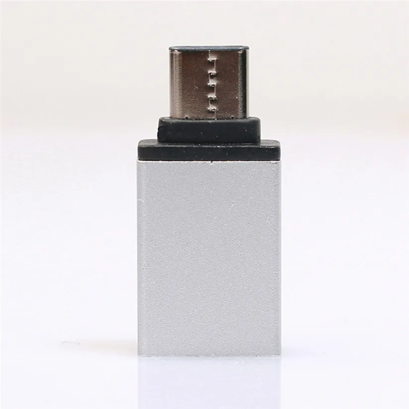 Binmer адаптеры USB-C3.1 Тип с разъемами типа C и USB OTG Mini USB кабель адаптер 3,0 конверте для samsung Galaxy Note8 td0213 челнока - Цвет: Silver