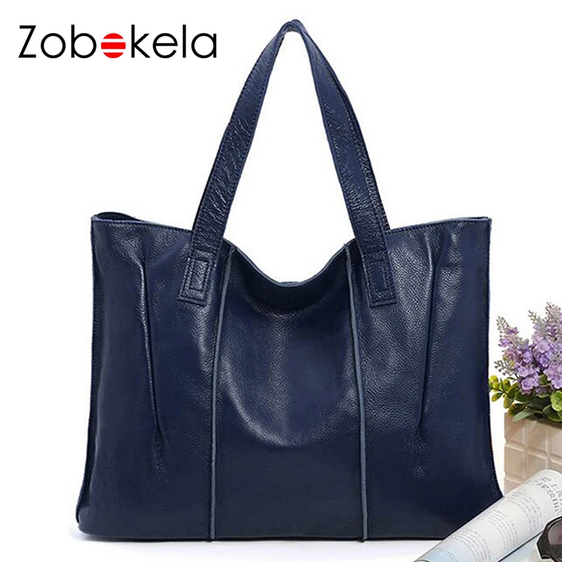 

Zobokela Fashion Genuine Leather Bag Female Shoulder Bag Luxury Handbags Women Bags Designer High Quality Toet Bag Famous Brand