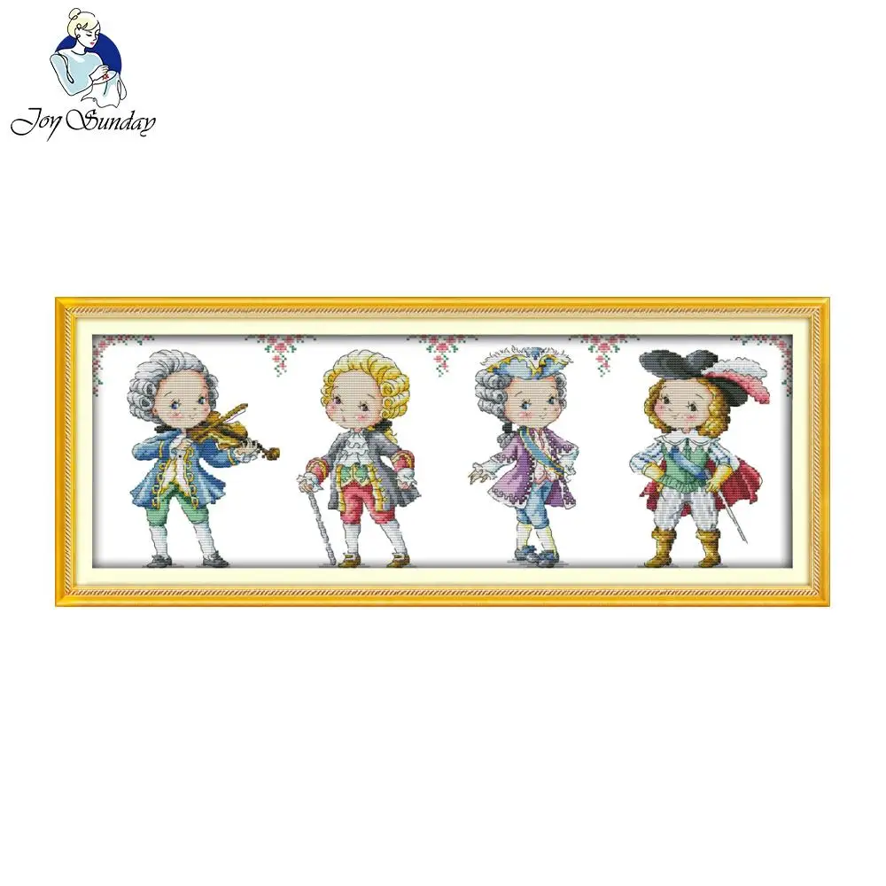 

Joy Sunday DIY Handmade Counted Cross Stitch Needlework Set Embroidery Kit Christmas The nobility Home Decoration 14CT