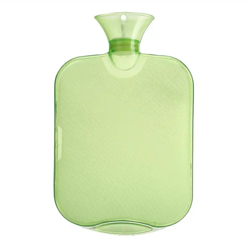 31*20 см Толстая бутылка для воды прозрачная 2000 мл бутылка для горячей воды высокая плотность ПВХ взрывозащищенный - Цвет: Светло-зеленый