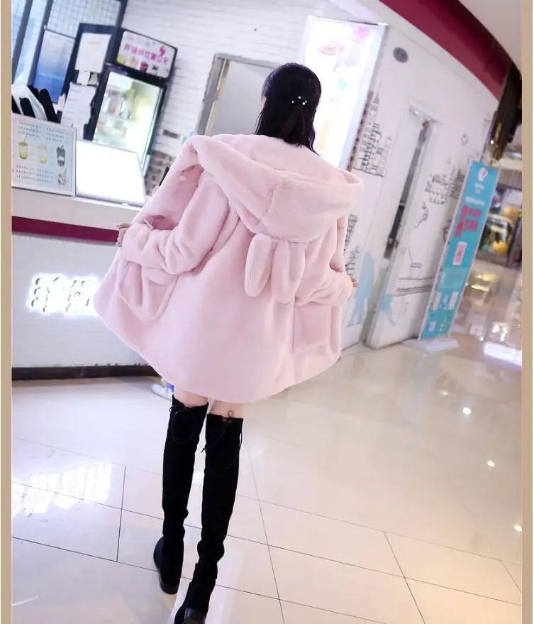 Tempérament 2017 Et Lapin Peluche Nouvelle Veste Femme Coréenne Imitation Mode En D'hiver De Long Manteau Automne Fourrure wCqrnAwZ