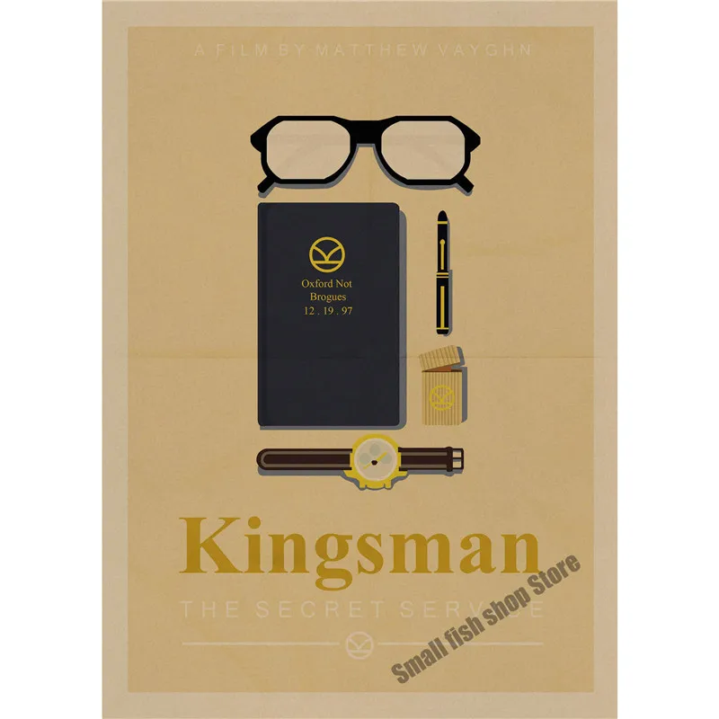 Kingsman: Секретная служба ретро плакат крафт бумага кафе домашний декор настенная