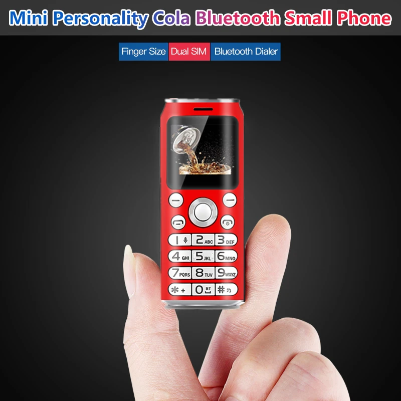 

2019 Fashion Mini Mobile Phone Fsmart SATREND K8 Dual Sim small size cola cellphone MP3 Bluetooth dialer Call recording celular