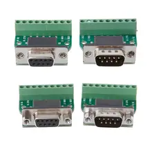 DB9 Male/Female D-SUB Adapter Plate Connector RS232 Serial To Terminal Board Signal Module DB9 Male/Female D-SUB Adapter Plate Connector RS232 Serial To Terminal Board Signal Module