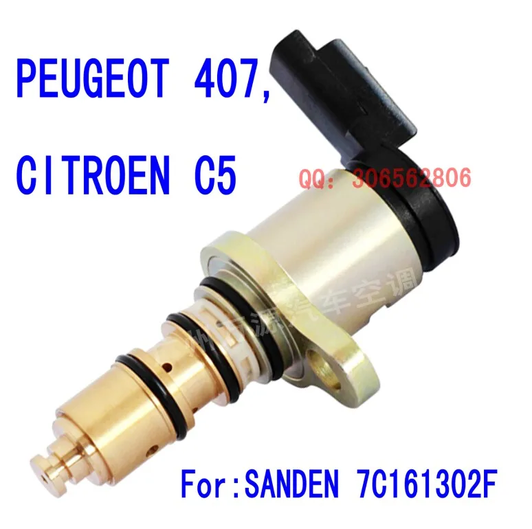 Automotive air conditioning compressor control valve, frequency valve