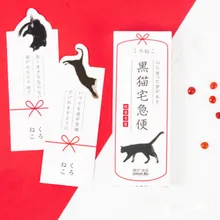 30 шт./кор. Горячая черная голова кота Бумага Закладка канцелярские закладки держатель книги открытка школьные принадлежности
