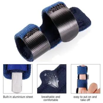 

Adjustable Pain Relief Aluminium Finger Splint Finger Sprain Fracture Joint Immobilization Finger Dislocation Corrector