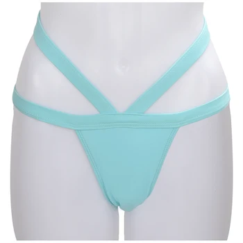 

Summer Sexy Bandage Bikini Set Swimsuit Strappy Suit Light green-L