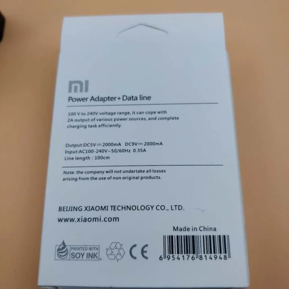 Оригинальный XIAOMI быстрое зарядное устройство 12 В 1.5A QC3.0 адаптер TYPE C кабель для