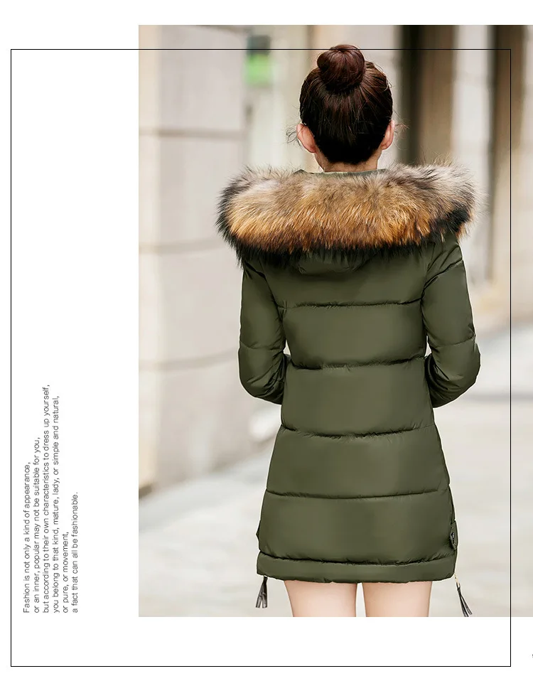Женское зимнее пальто с капюшоном, большой меховой воротник, тонкая женская куртка, модная Женская Толстая длинная верхняя одежда, парка для женщин размера плюс 4XL