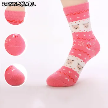 

2018 New Winter Socks Woman Autumn Cotton Women Socks Three Little Bear Funny Sock For Girl Cute Calcetines Meias Female Hosiery