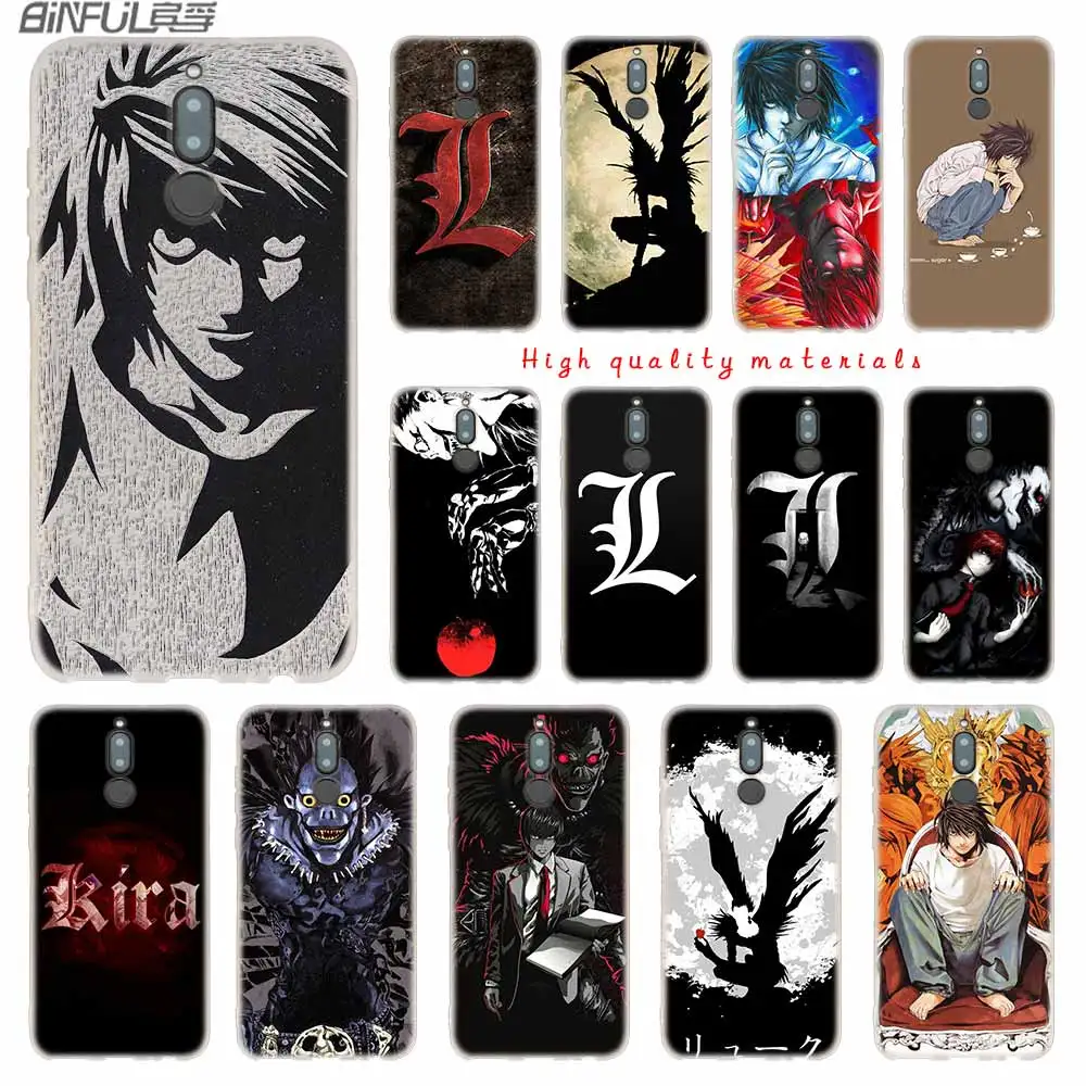 

Anime Miku Death Note cover Soft Silicone Cases For Huawei Mate 10 Lite 10 20 Lite Pro 20X S Y5 2017 Y9 2018 2019 NOVA 3 3i 4 y7