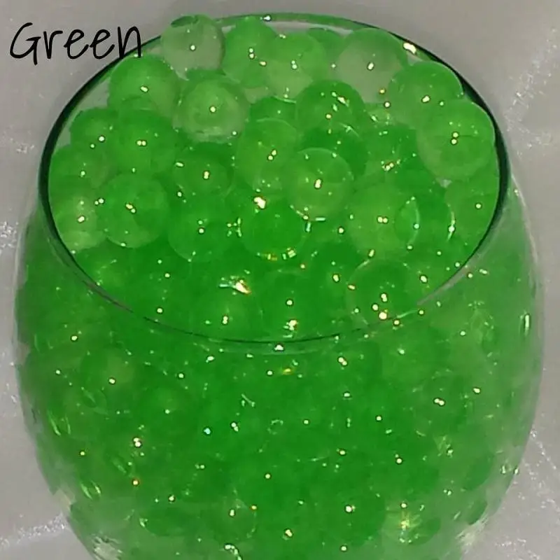500 гидрогель Воды Aqua Кристаллы Почвы Био Гель Шарики Шарика Свадебный Ваза Наполнителя Центральным растущей воды шары - Цвет: Светло-зеленый