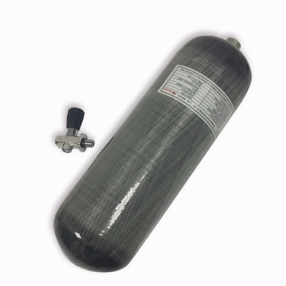 

AC10951 Acecare 9L Outdoor Hunting Co2 Paintballing Carbon Fiber Cylinders For Diving Airforce Condor 4500Psi Scuba Pcp Bottle A