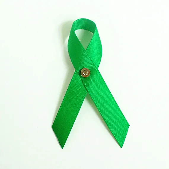 freeshipping 500pcs lime or green polyester satin ribbon kidney