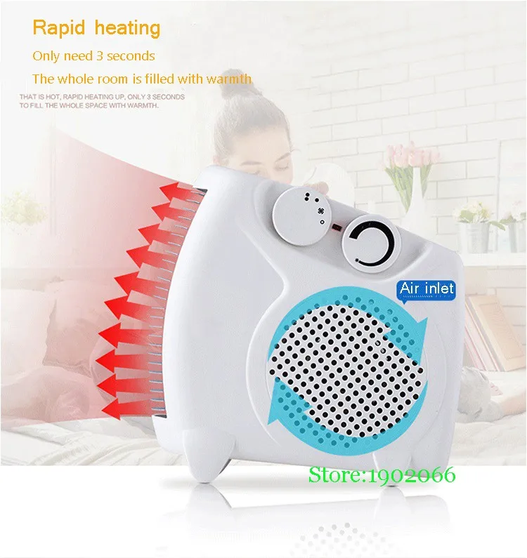 Hot Air Blower 220V Electric Heater Small Equiwarm Heating Home
