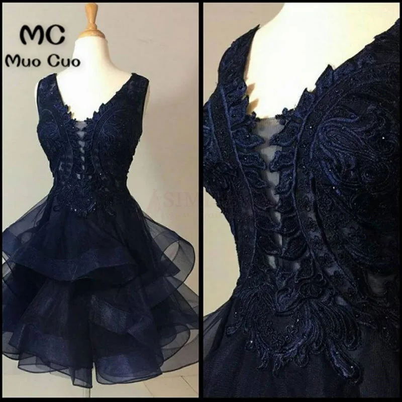 Organza Lace Homecoming Dresses Short Party Dresses 44