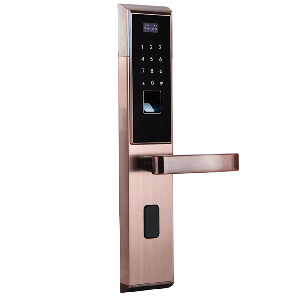 Отпечатков пальцев умный дверной замок, код, сенсорный экран цифровой пароль биометрический ключ для электронного замка для домашнего офиса