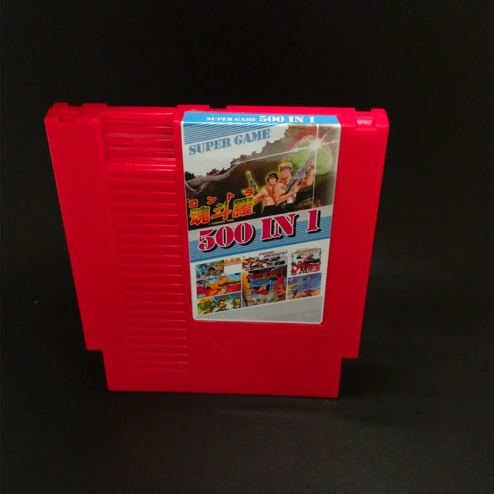 

500 In 1 DIY 72 pins 8 bit Game for NES with game Contra NINJA TURTLES1 2 3 4 ADVENTURE ISLAND Bomber man P.O.W DOUBLE DRAGON