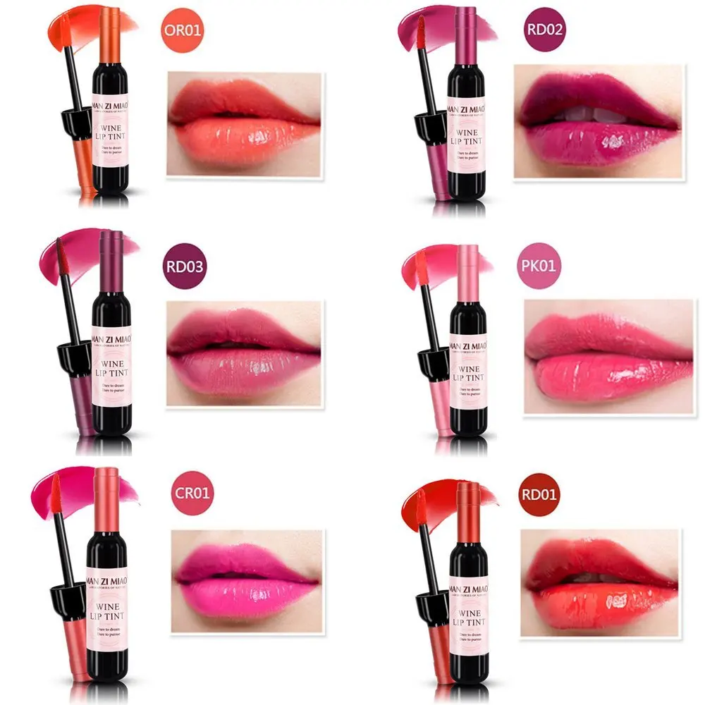 

VOLLUCK Lip Gloss Set Long-Lasting Moisturizer Covering Waterproof Matte Liquid Lipstick Makeup Tools 6Colors