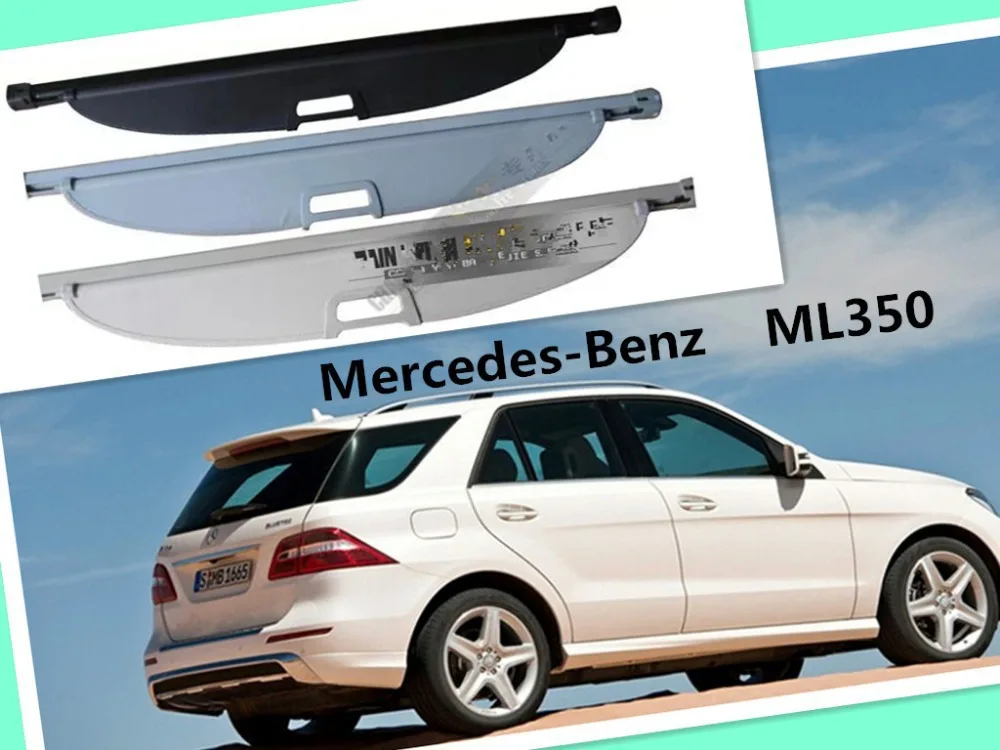 

For Mercedes-Benz ML350 ML400 ML450 ML550 2012.2013.2014.2015.2016 Security Shield Cargo Cover Trunk shade security Cover