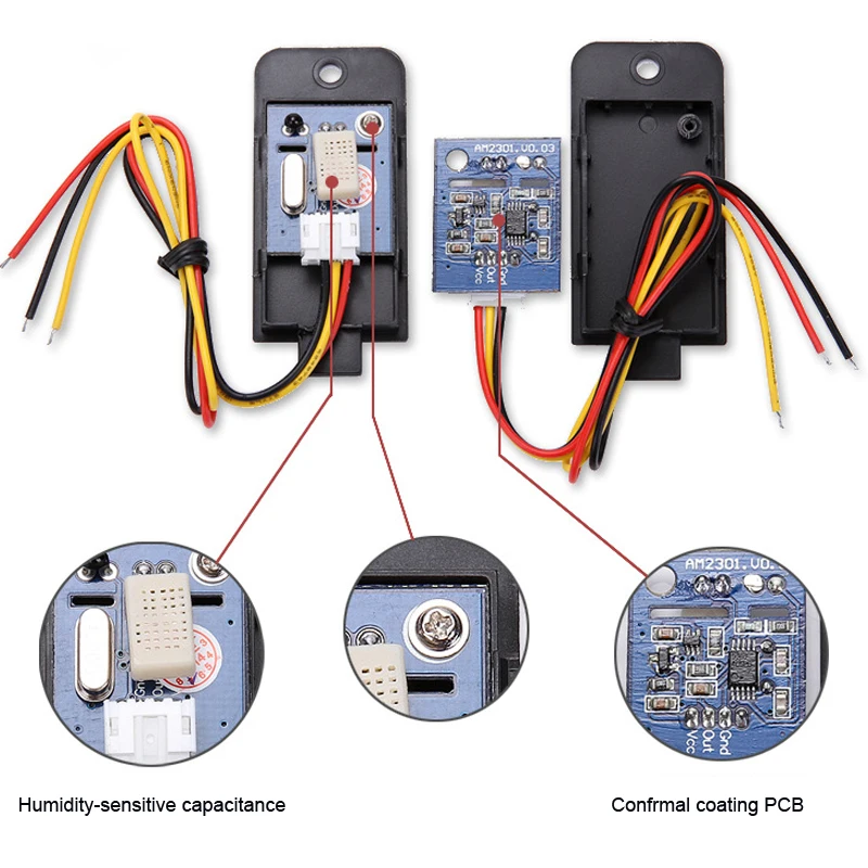 Емкость цифровой датчик температуры и влажности AM2301 для IOT RTU Сигнализация Подходит для S264 S265 RTU5023 S27X