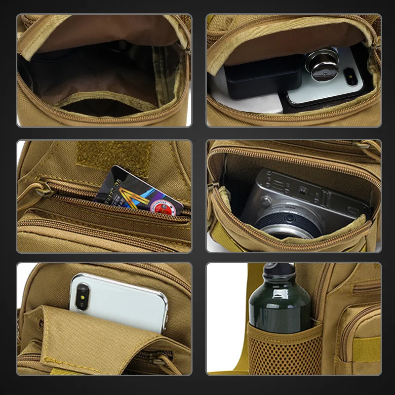 Billige 600D Im Freien Wasserdichte Taktische Schulter Tasche USB Military Armee Camping Wandern Tasche Rucksack Utility Camping Reise Trekking Taschen
