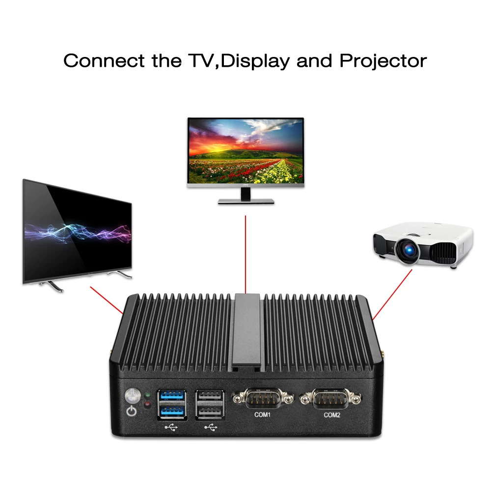 Mini PC Celeron J1900 J1800 Windows 10 Linux 2 LAN 2 COM Celeron 3205U N2810 Dual Core Mini ordenador Industrial HDMI 2 * RJ45 Mini PC Celeron J1900 J1800 Windows 10 Linux 2 LAN 2 COM Celeron 3205U N2810 Dual Core Mini ordenador Industrial HDMI 2 * RJ45