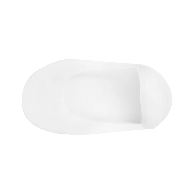 1 par de calcetines de Gel de silicona suave para eliminar la piel muerta para evitar que el talón blanquee el calcetín transpirable del barco para los pies de pedicura cuidado