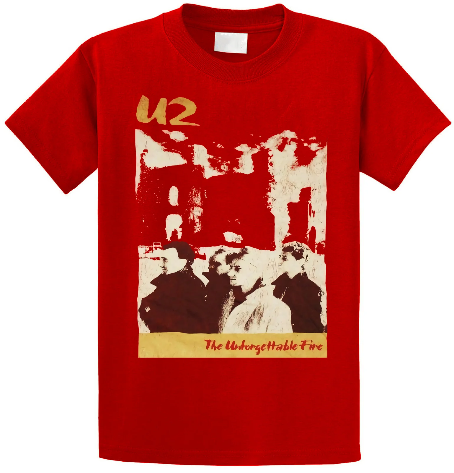 

U2 Trunk LTD Unforgettable Fire Red Adult T Shirt New OFFICIAL
