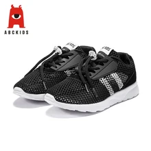 ABC KIDS 2019 Spring Summer Black Solid Color Net Mesh Children's Comfortable Running Sports Shoes