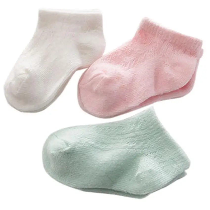 Baby Kid Elasticity Pierced Mesh Socks Antiskid Toddler Invisible Low