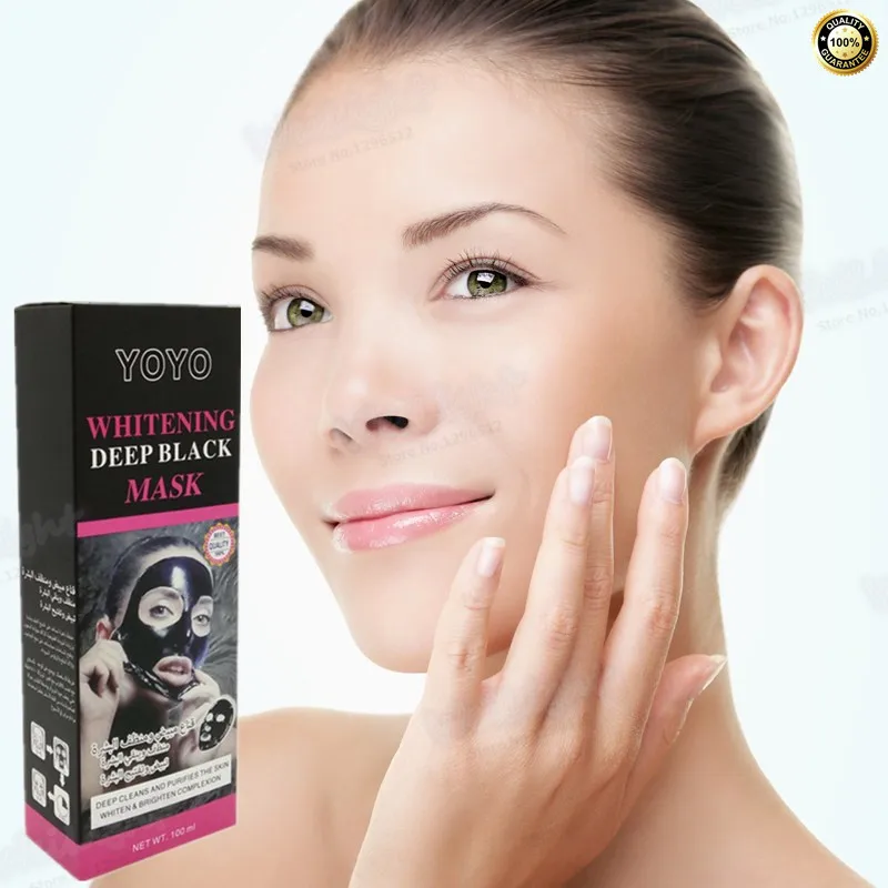 100ml/pcs Deep sea mud Black Mask Black Head Blackhead Remover Acne Treatment Deep Cleansing