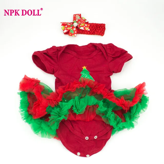 npkdoll 22 inch doll clothes fit 20 22 inch reborn dolls christmas npkdoll 22 inch doll clothes fit 20 22 inch reborn dolls christmas tree pattern dress