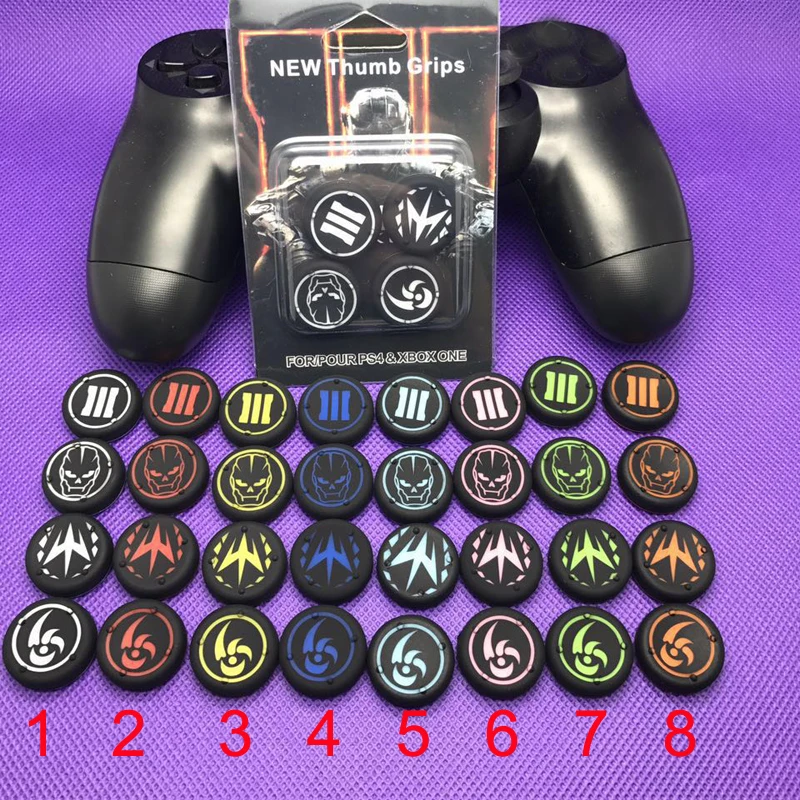 

1000pcs=250sets Silicone Analog Joystick Case Thumb Grips For Sony PS4 for XBOX One Controller Thumb Stick Grip Caps Cover