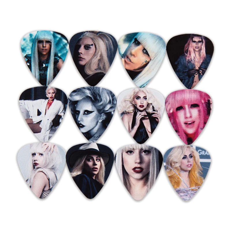 SOACH10pcs/лот 0 46/0 71/1 мм медиаторы для акустической гитары/lady gaga гитара