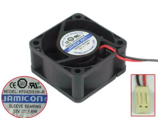 

Jamicon KF0420S1H-R DC 12V 1,6 W 40x40x20mm 2-проводной серверный квадратный вентилятор