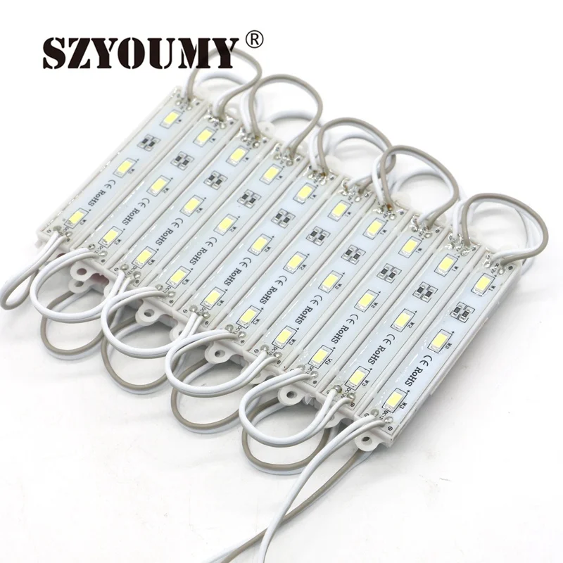 SZYOUMY DC12V SMD 5730 3 светодиодный s светодиодный модули IP65 Водонепроницаемый свет лампы 5730 белый/красный/зеленый/ синий высокое качество рекламы