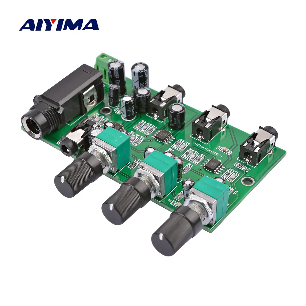 AIYIMA 2Way музыкальный усилитель для микрофона плата караоке смешивания